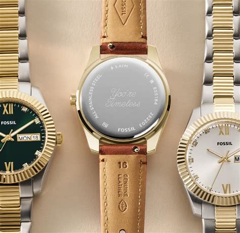 fossil engraving watch